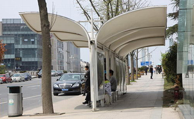 公交站臺膜結(jié)構(gòu)二